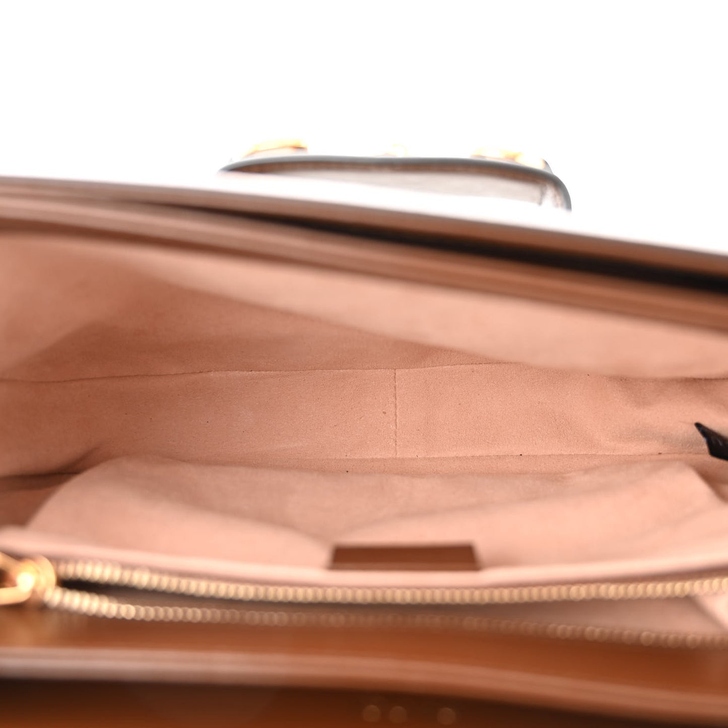 GG Supreme Monogram Horsebit 1955 Shoulder Bag Beige Brown Sugar