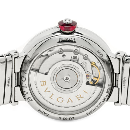 Bulgari Stainless Steel Diamond 33mm Lucea Automatic Watch Black 4 of 5