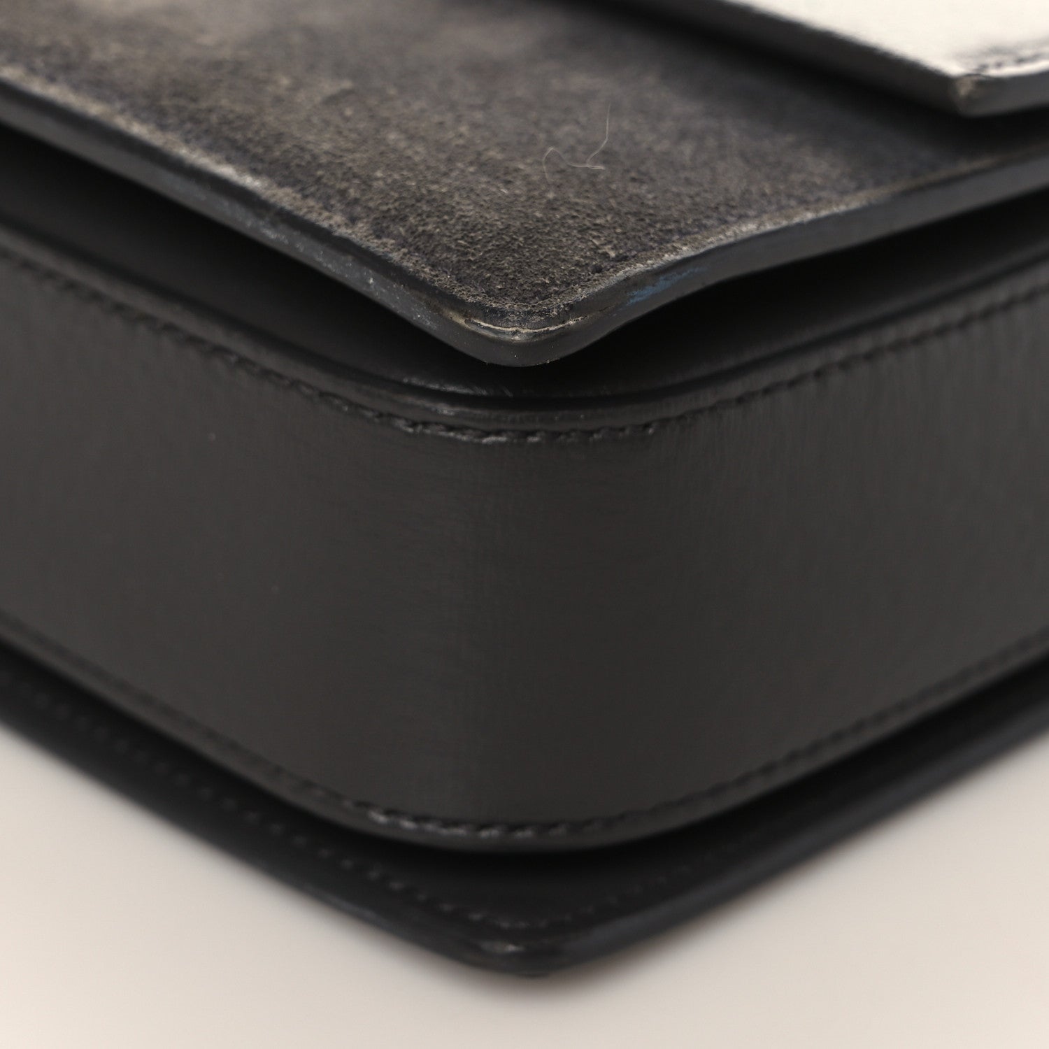 Saint Laurent Smooth Calfskin Suede Medium Bellechasse Grey 8 of 8