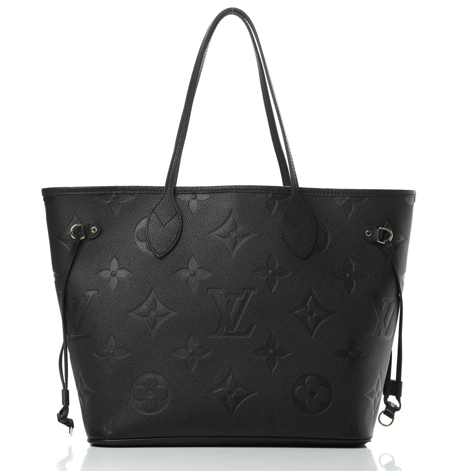 Louis Vuitton Empreinte Monogram Giant Neverfull MM Black 3 of 12