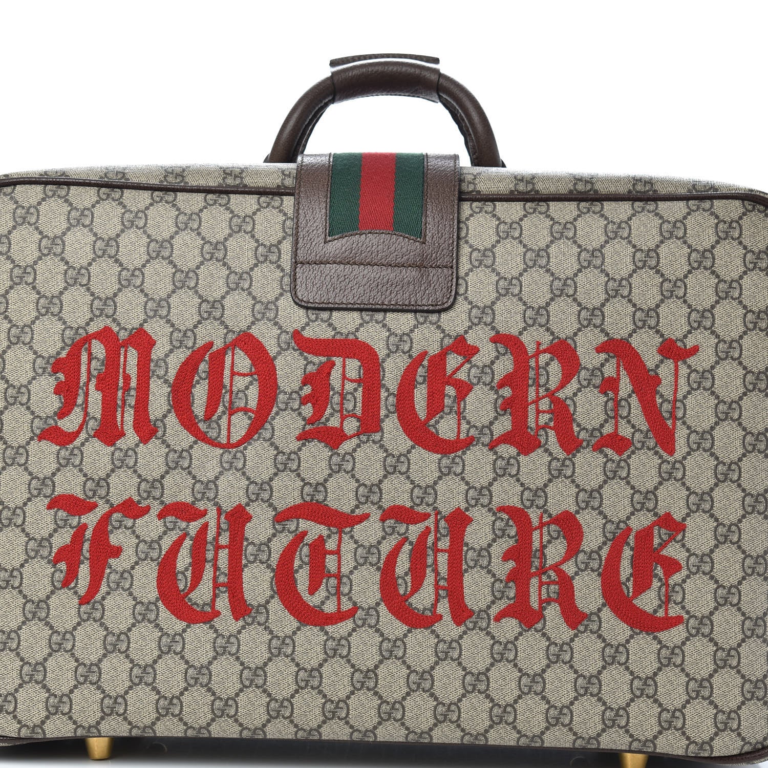 Gucci GG Supreme Monogram Embroidered Modern Future Courrier Suitcase 8 of 12