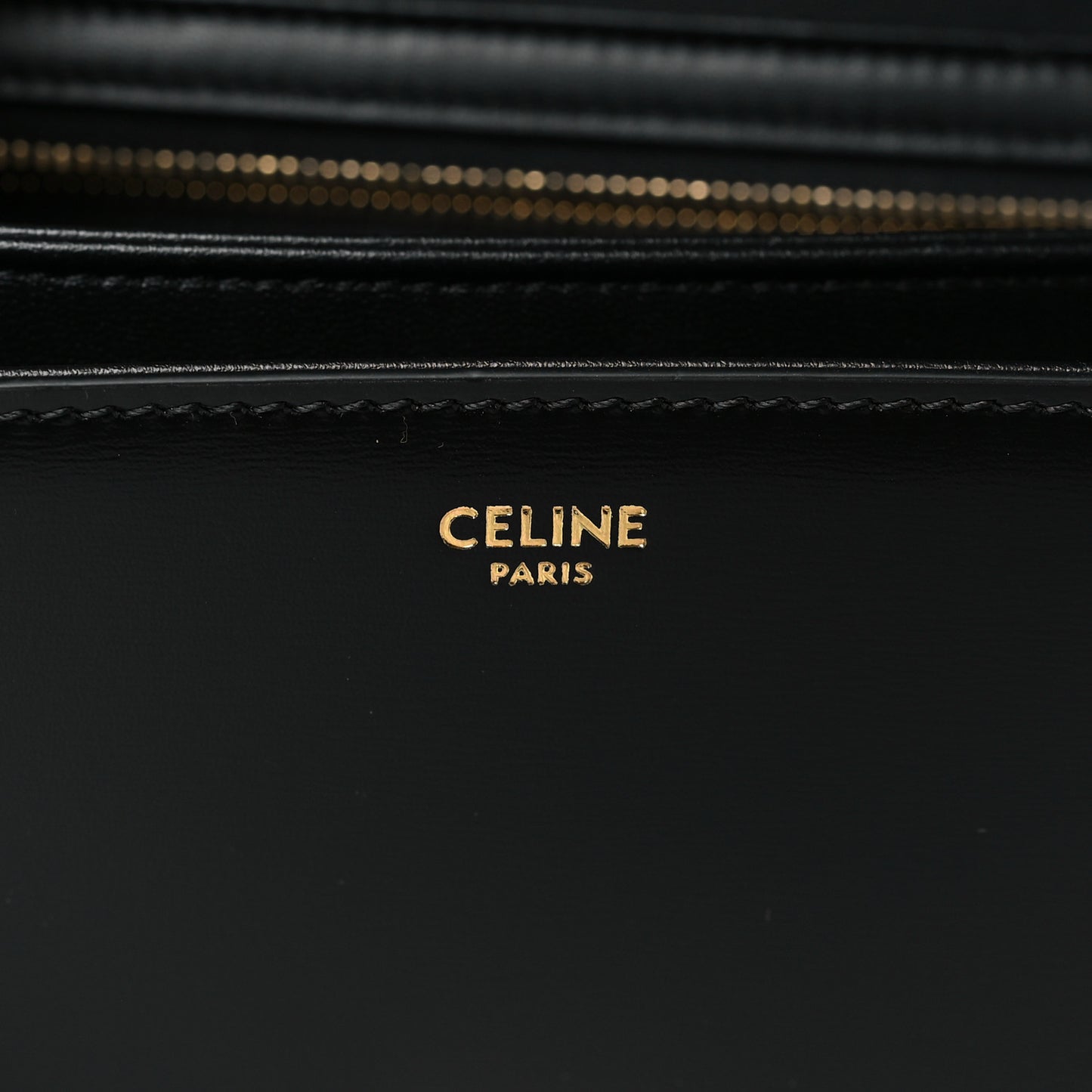 Shiny Calfskin Medium Triomphe Black