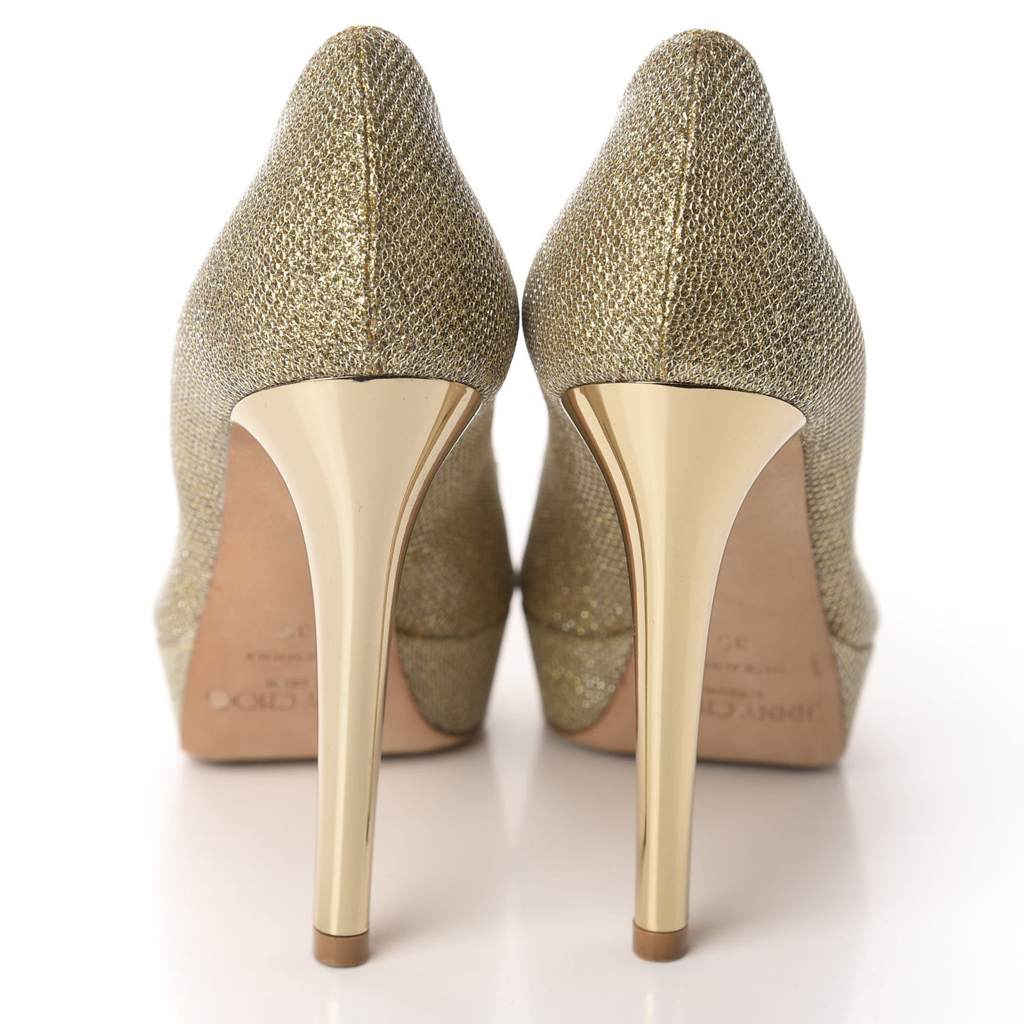 Lame Glitter Dahlia Pumps 35 Gold