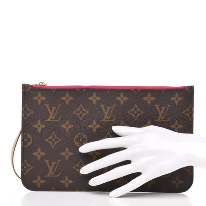 Louis Vuitton Monogram Neverfull MM GM Pochette Pivoine 2 of 8