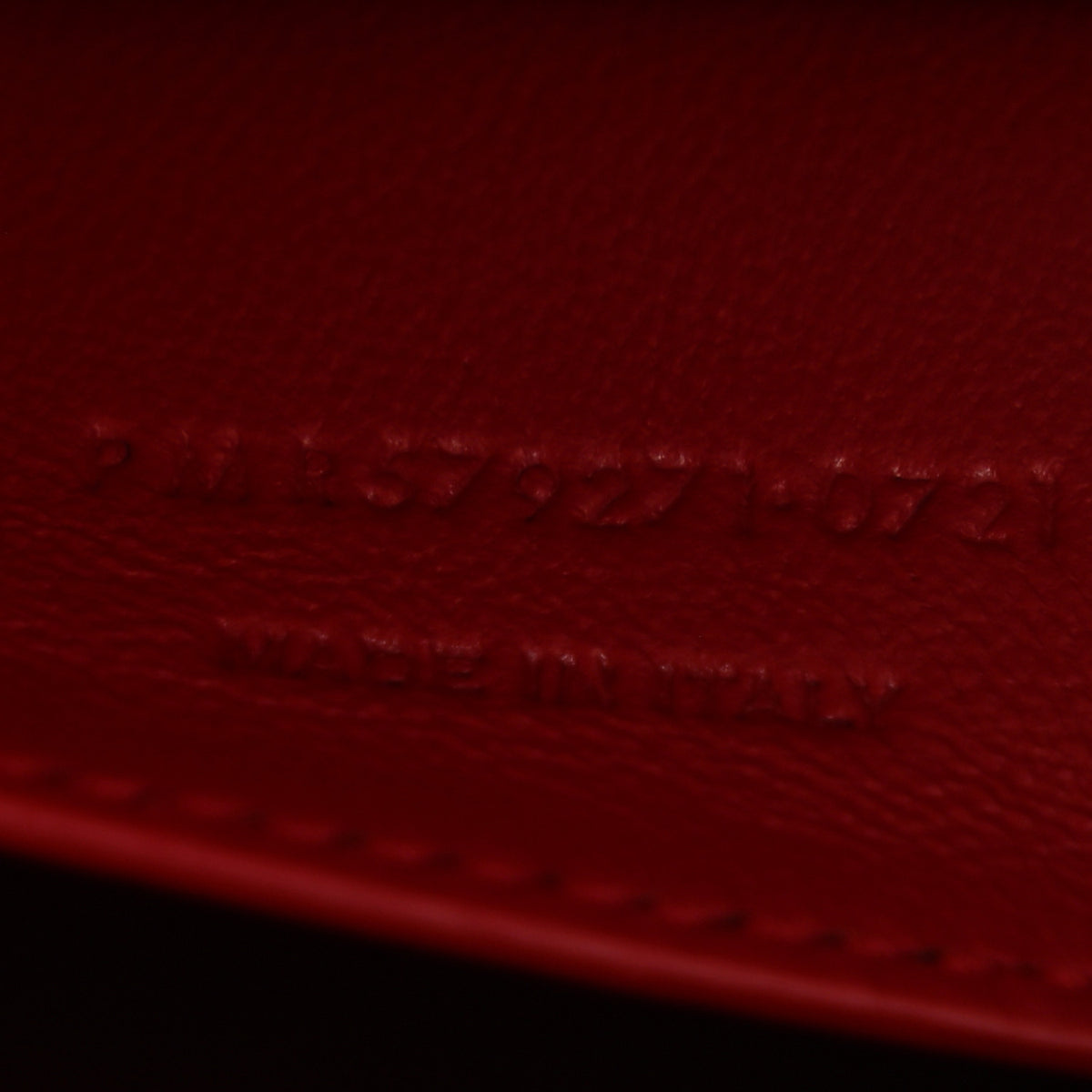 Saint Laurent Smooth Calfskin Manhattan Shoulder Bag Rouge Eros 7 of 14