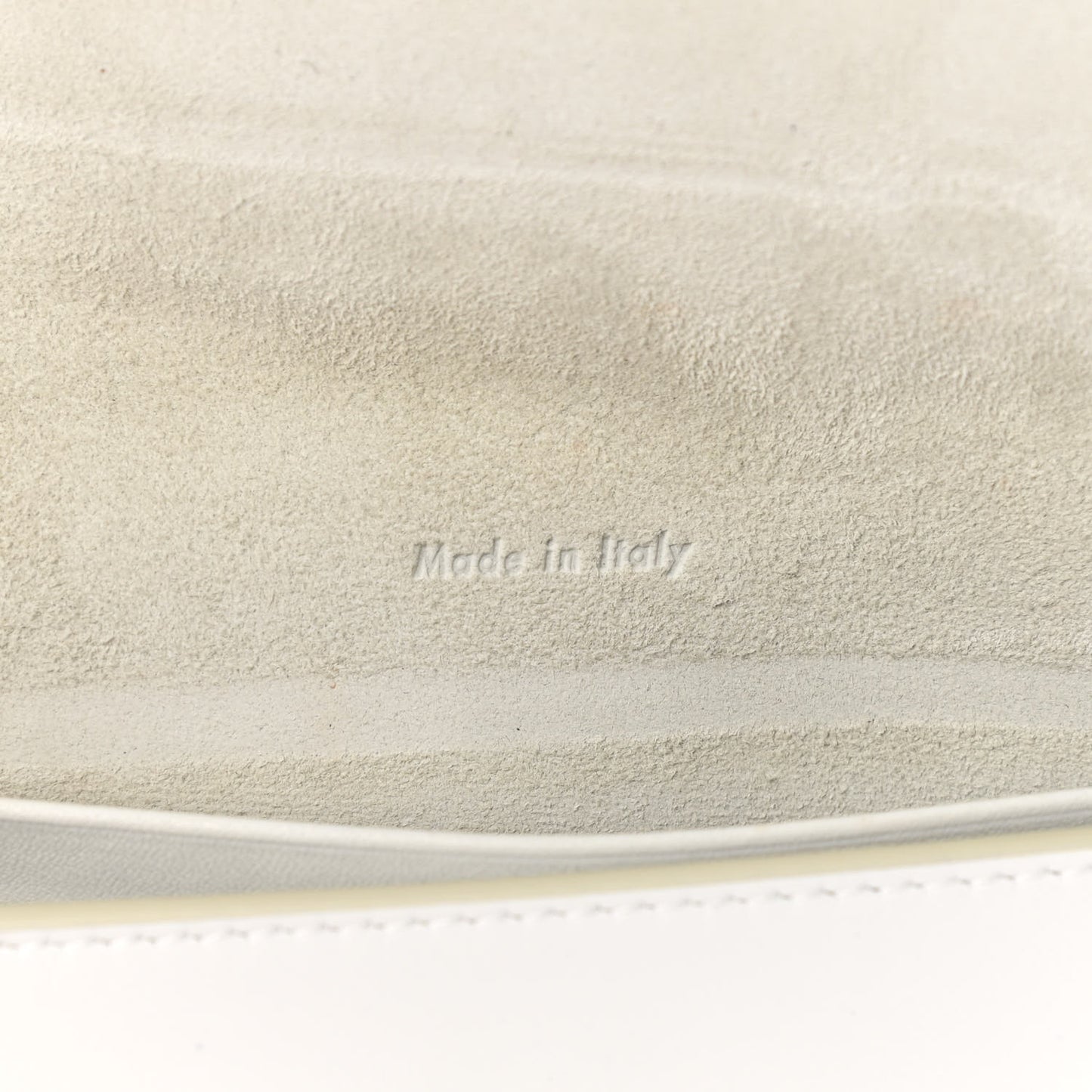 Smooth Calfskin Travel Clutch White