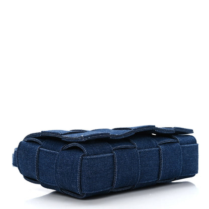 Bottega Veneta Denim Maxi Intrecciato Cassette Crossbody Bag Indigo 5 of 9