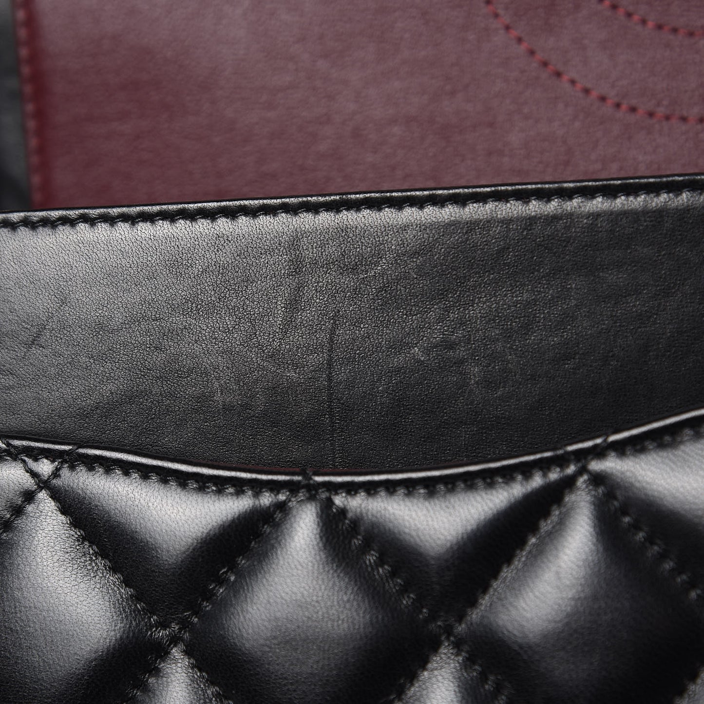 Lambskin Quilted Jumbo Double Flap Black