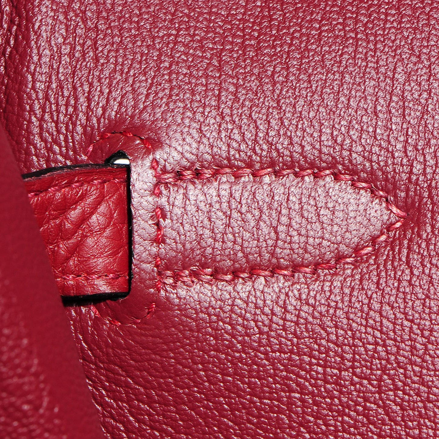 Taurillon Clemence Birkin 40 Rouge Garance