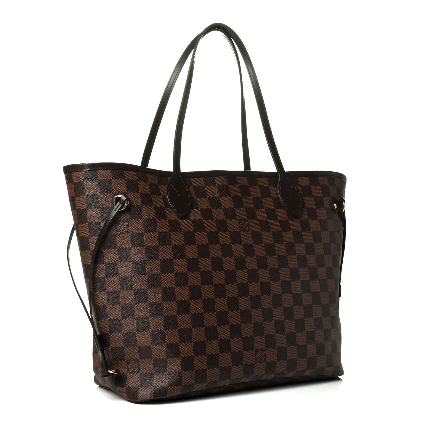 Damier Ebene Neo Neverfull MM Rose Ballerine