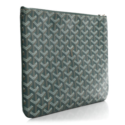Goyard Goyardine Senat Pochette MM Green 3 of 8