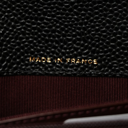 Chanel Caviar Quilted Large Gusset Flap Wallet Black 7 of 9