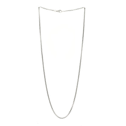 David Yurman Sterling Silver 2.7mm Small Box Chain Necklace 24" 3 of 5