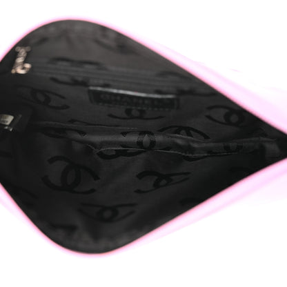 Chanel Calfskin Quilted Cambon Pochette Pink Black 5 of 13