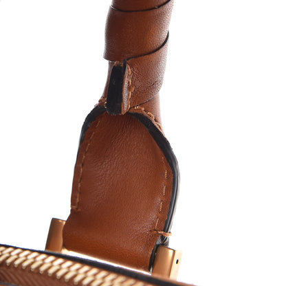 Chloe Suede Calfskin Braided Medium Marcie Satchel Caramel 10 of 17