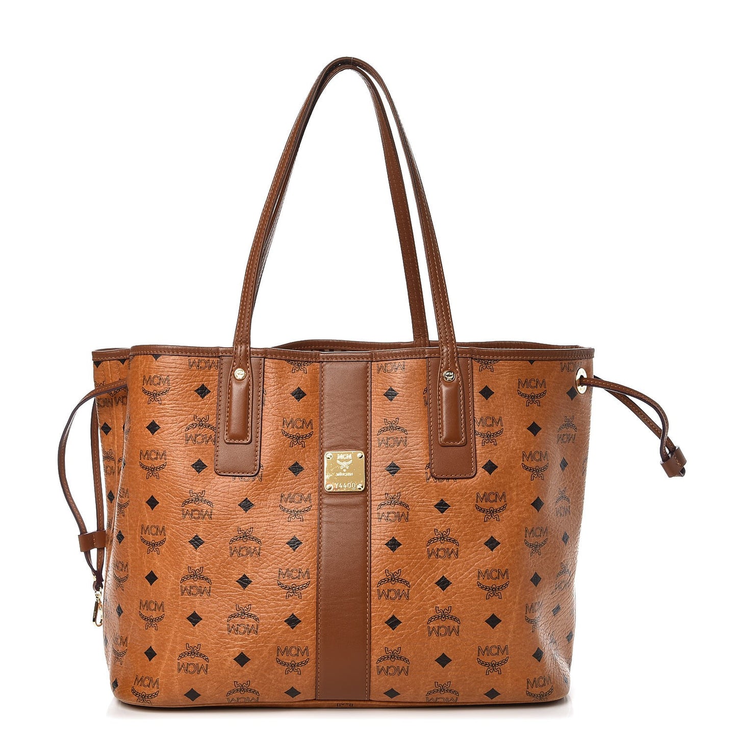 Visetos Medium Liz Reversible Shopper Tote Cognac