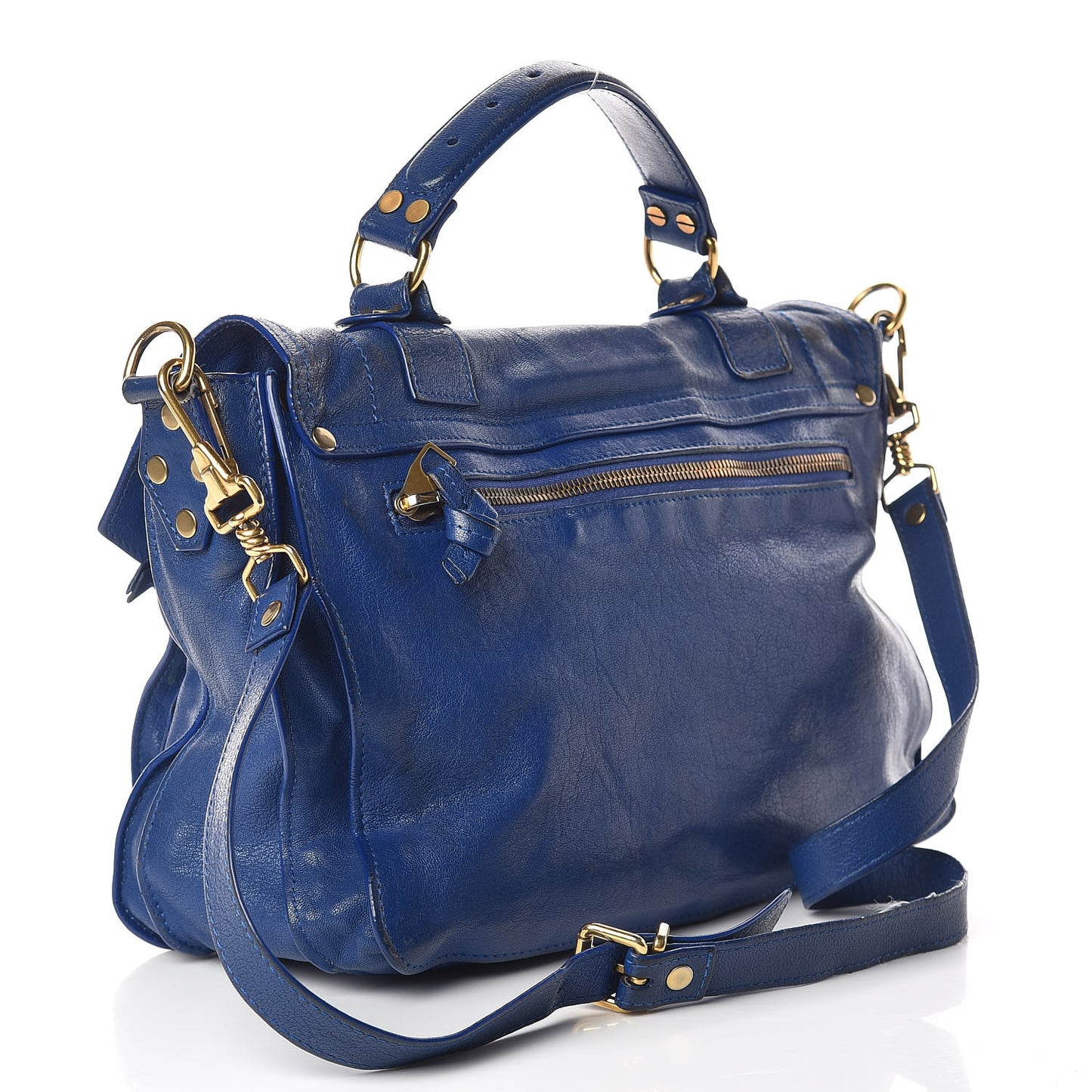 Lambskin Medium PS1 Satchel Royal Blue