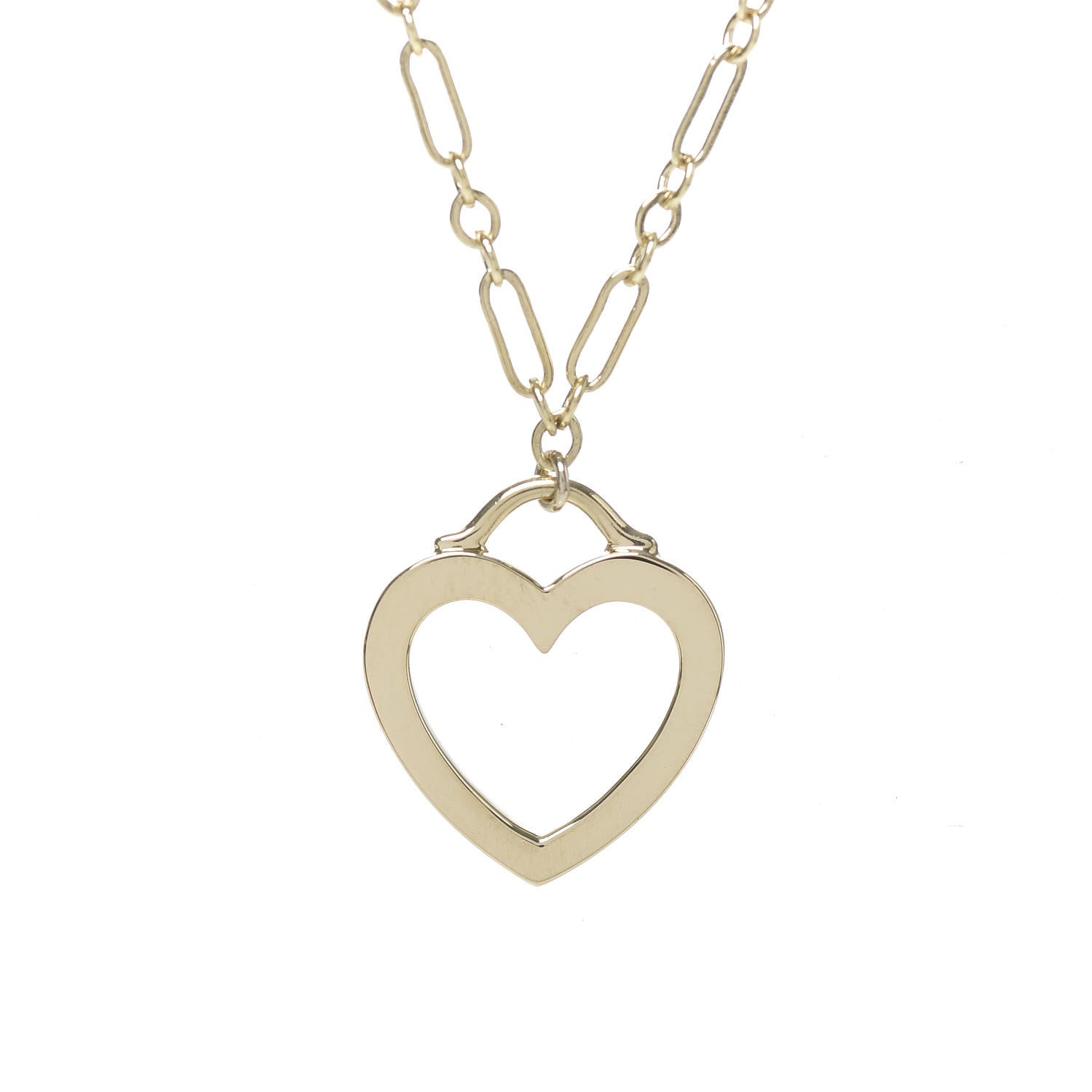 Tiffany 18K Yellow Gold Small Sentimental Heart Pendant Necklace 4 of 6