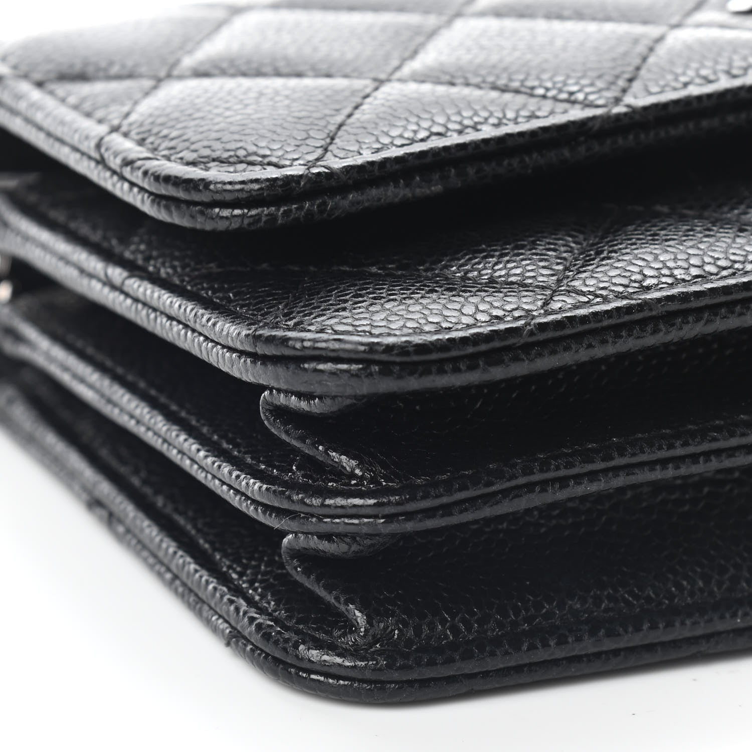 Chanel Caviar Quilted Mini Wallet On Chain WOC Black 7 of 8