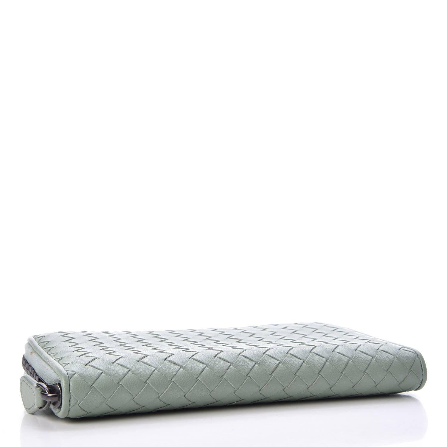 Bottega Veneta Nappa Intrecciato Zip Around Wallet Light Green 4 of 10