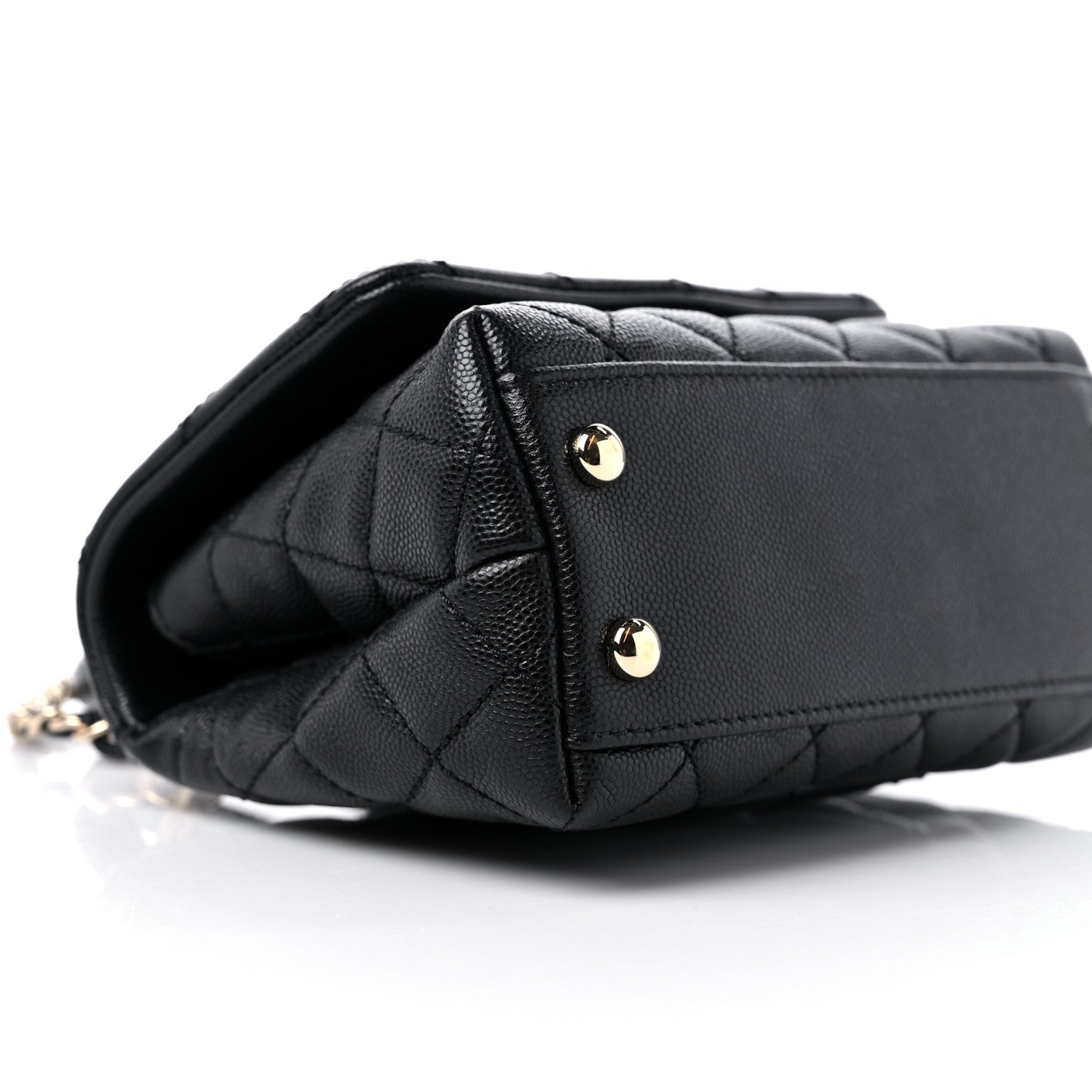 Chanel Caviar Quilted Extra Mini Coco Handle Flap Black 8 of 10