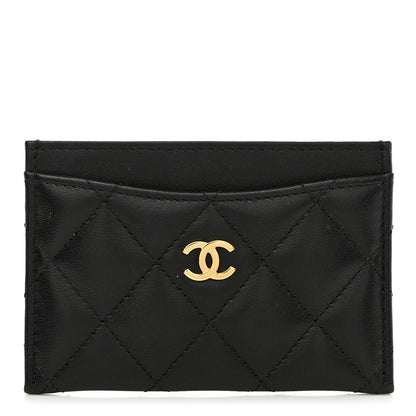 Chanel Lambskin Quilted Card Holder Black 1 of 9