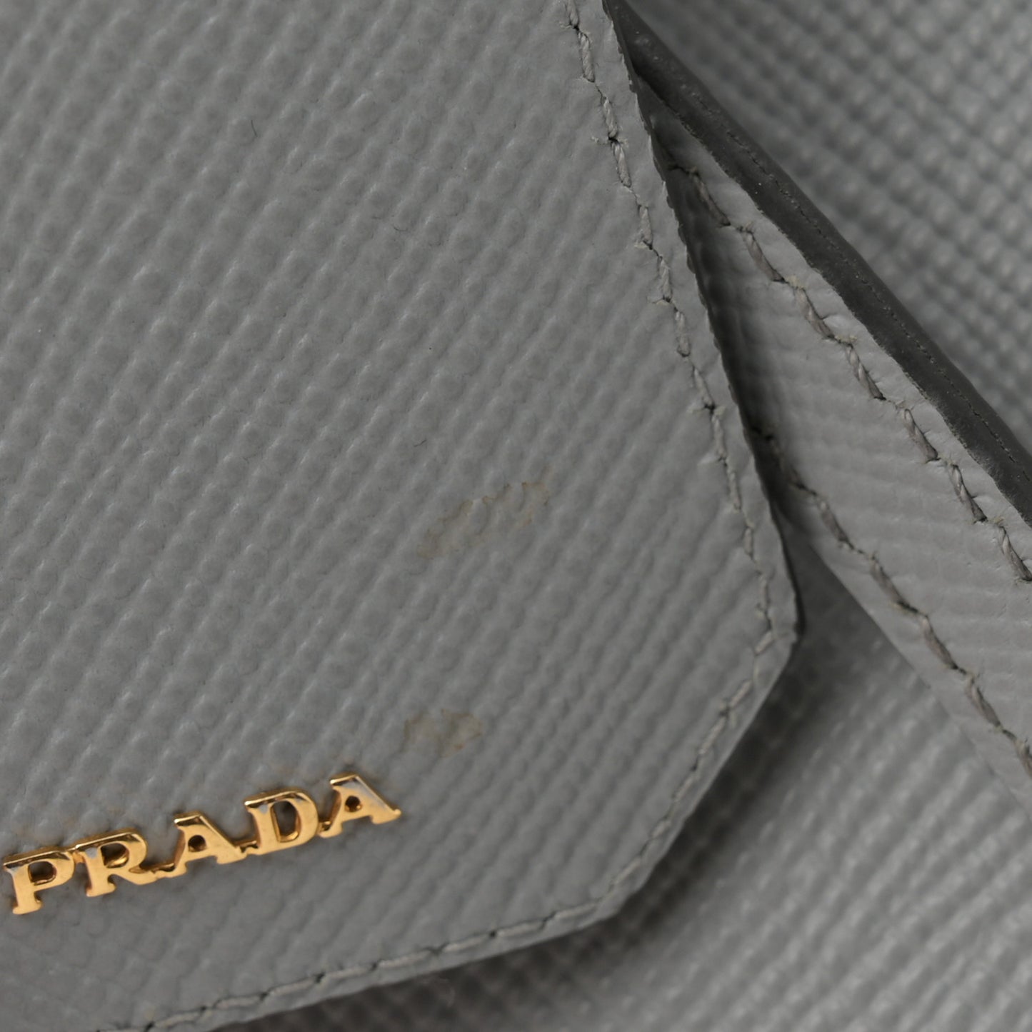 Saffiano Cuir Medium Double Bag Granito Acquamarina