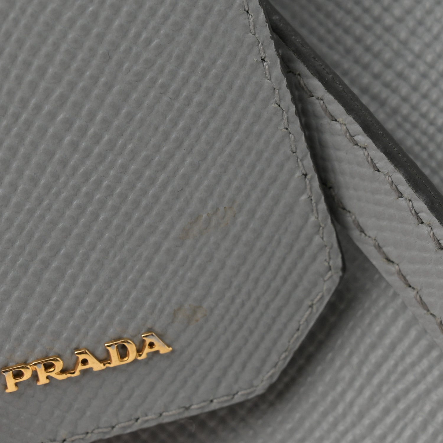 Prada Saffiano Cuir Medium Double Bag Granito Acquamarina 13 of 15