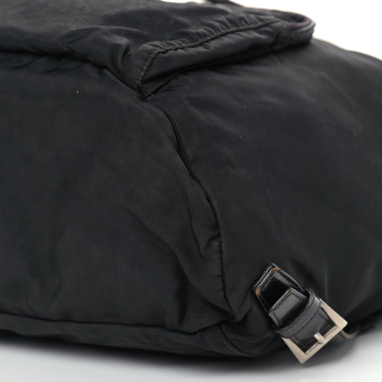 Nylon Vela Medium Cinch Backpack Black