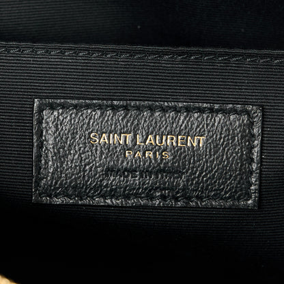 Saint Laurent Calfskin Matelasse Monogram Lou Camera Bag Dark Beige 6 of 10