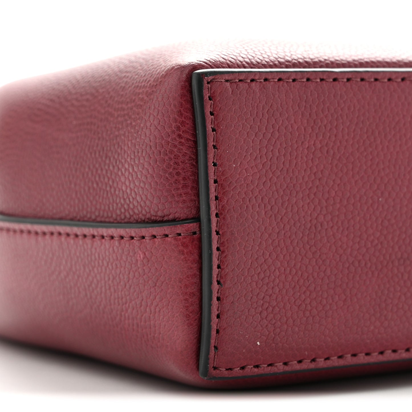 Caviar Nano Kelly Shopper Burgundy