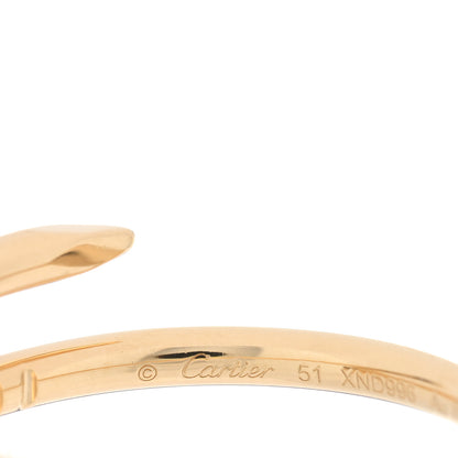 Cartier 18K Yellow Gold Small Juste Un Clou Ring 51 5.75 4 of 5