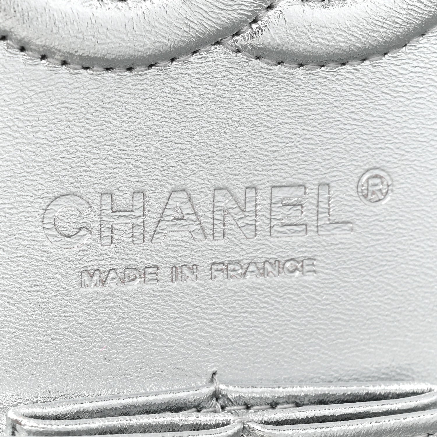 Chanel Hammered Metallic Calfskin Quilted Small Double Flap Silver 6 of 14