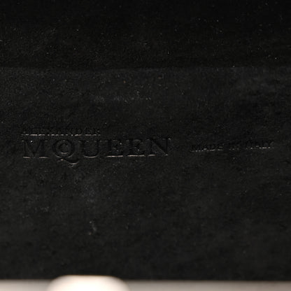 Alexander McQueen Calfskin Crocodile Stamped Cage Case Black 6 of 10