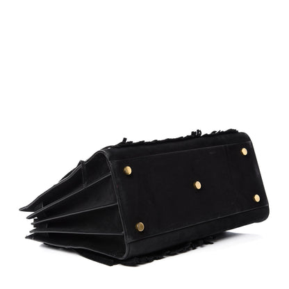 Saint Laurent Suede Fringe Small Sac De Jour Black 4 of 17