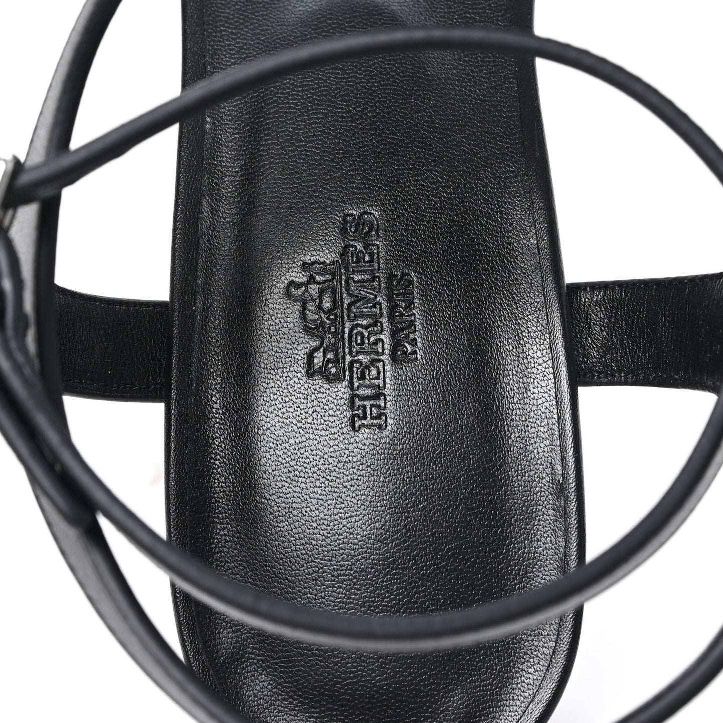 Calfskin Miramar 50 Sandals 40 Black