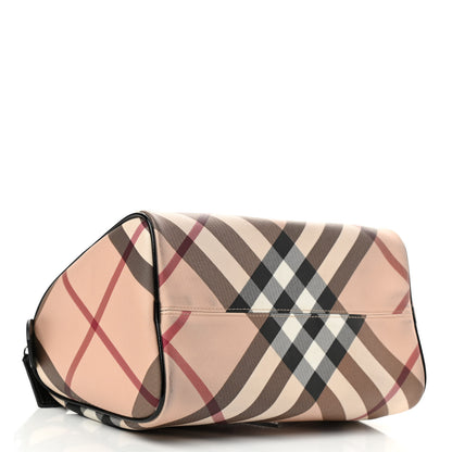 Burberry Supernova Check Patent Small Chester Bowling Bag Black 4 of 10