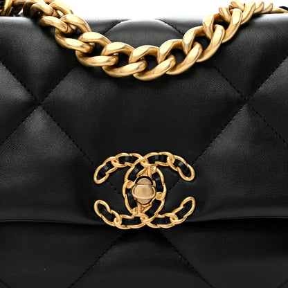Chanel Lambskin Quilted Medium Chanel 19 Flap Black 8 of 10