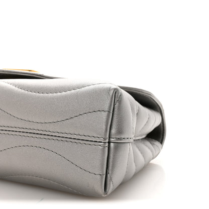 Louis Vuitton Metallic Calfskin New Wave Chain Bag MM NM Silver 9 of 9