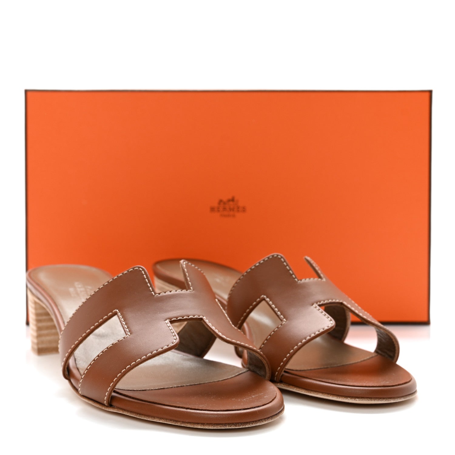 Hermes Calfskin Oasis Sandals 36 Gold 9 of 9