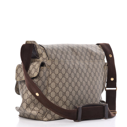 Gucci GG Plus Monogram Messenger Diaper Bag Dark Brown 3 of 11