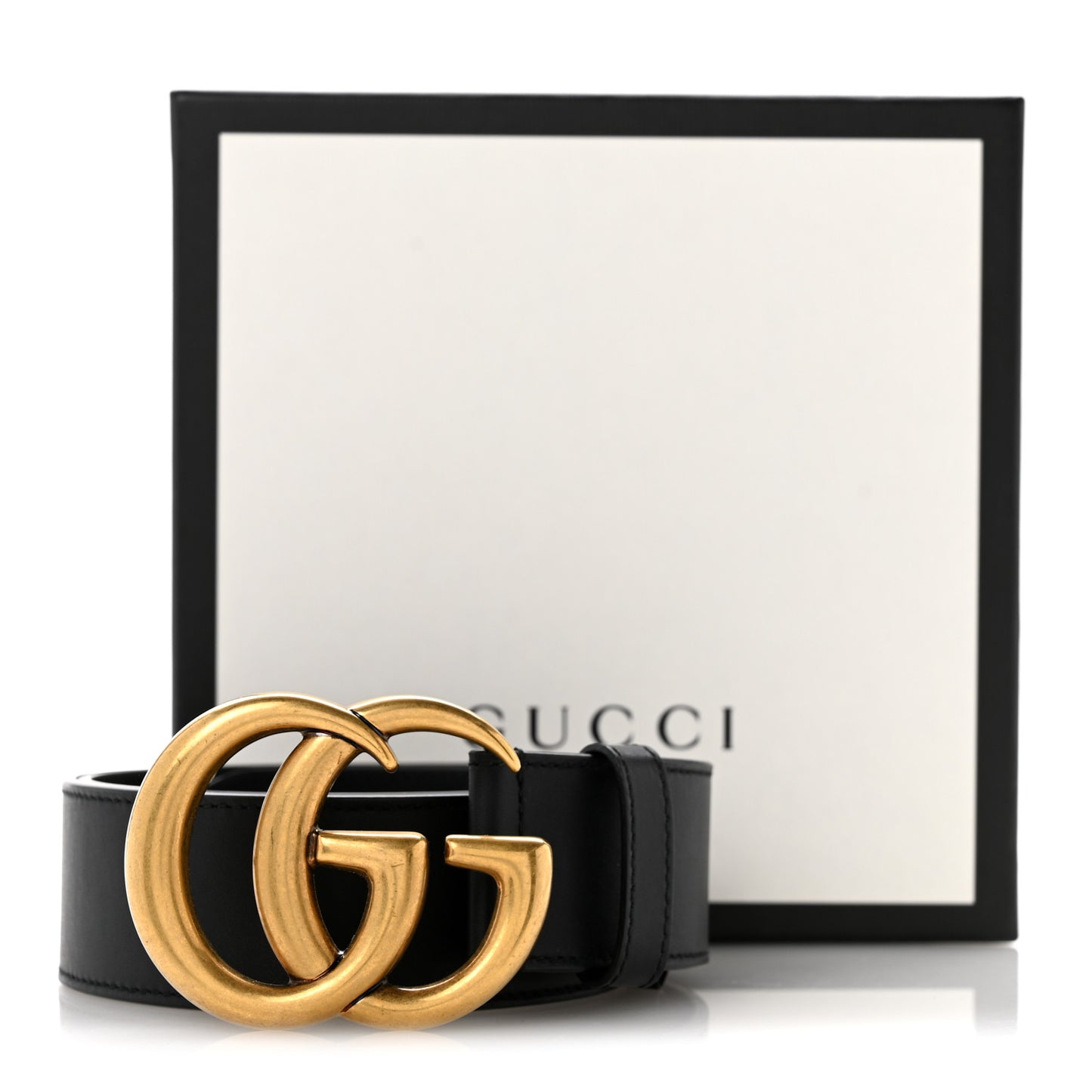 Calfskin Double G 40mm Belt 75 30 Black