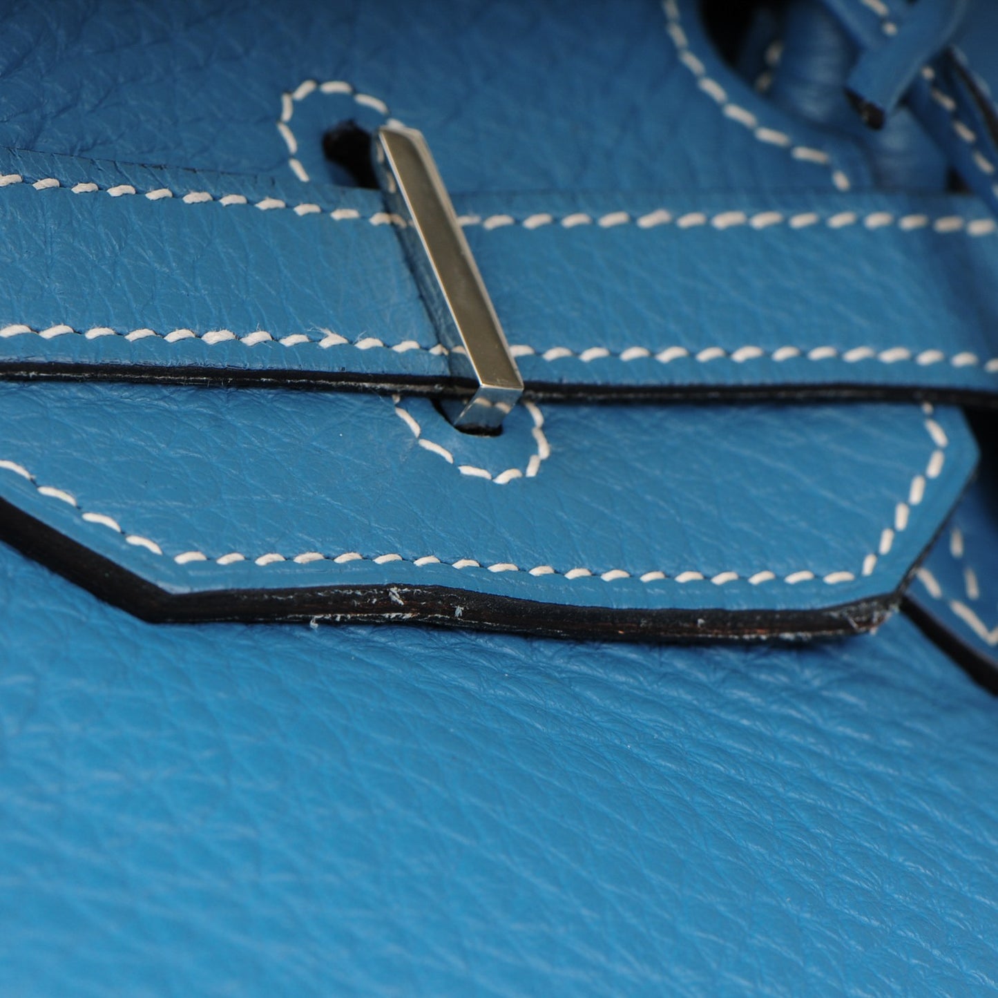 Taurillon Clemence Birkin 35 Blue Jean