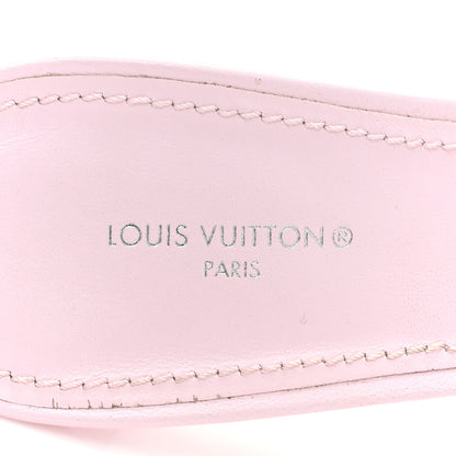 Louis Vuitton Lambskin Embossed Monogram Revival 95mm Mules 40 Rose Claire 7 of 11