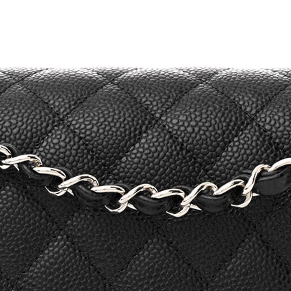 Chanel Caviar Quilted Medium Double Flap Black 8 of 11