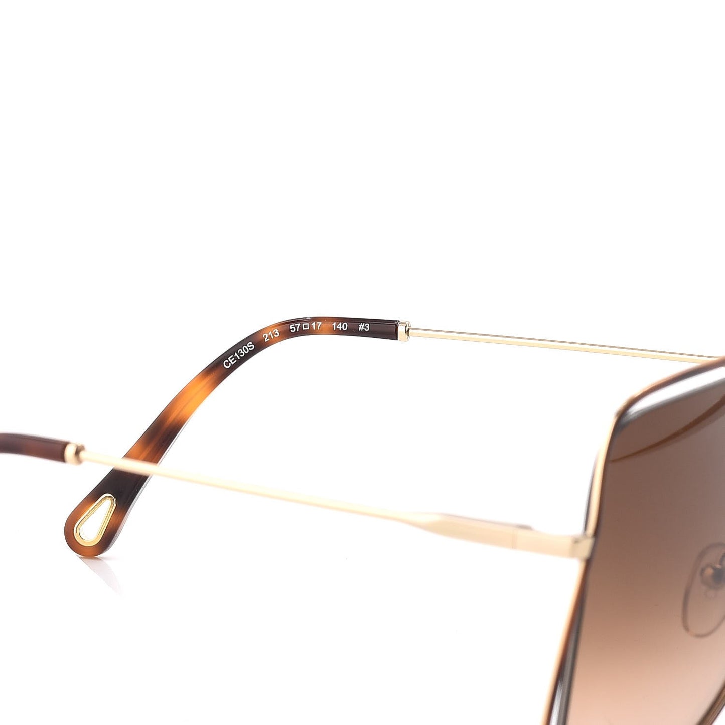 Poppy Aviator Sunglasses CE 130S Gold Havana