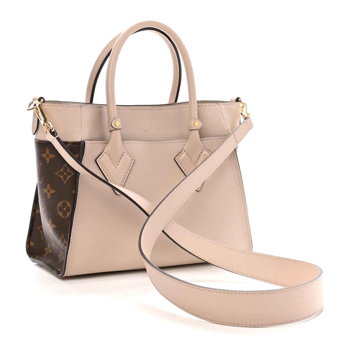 Calfskin Monogram On My Side PM Greige