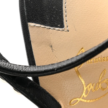 Christian Louboutin Kid Spiked  So Me 100 Sandals 37.5 Black 9 of 11