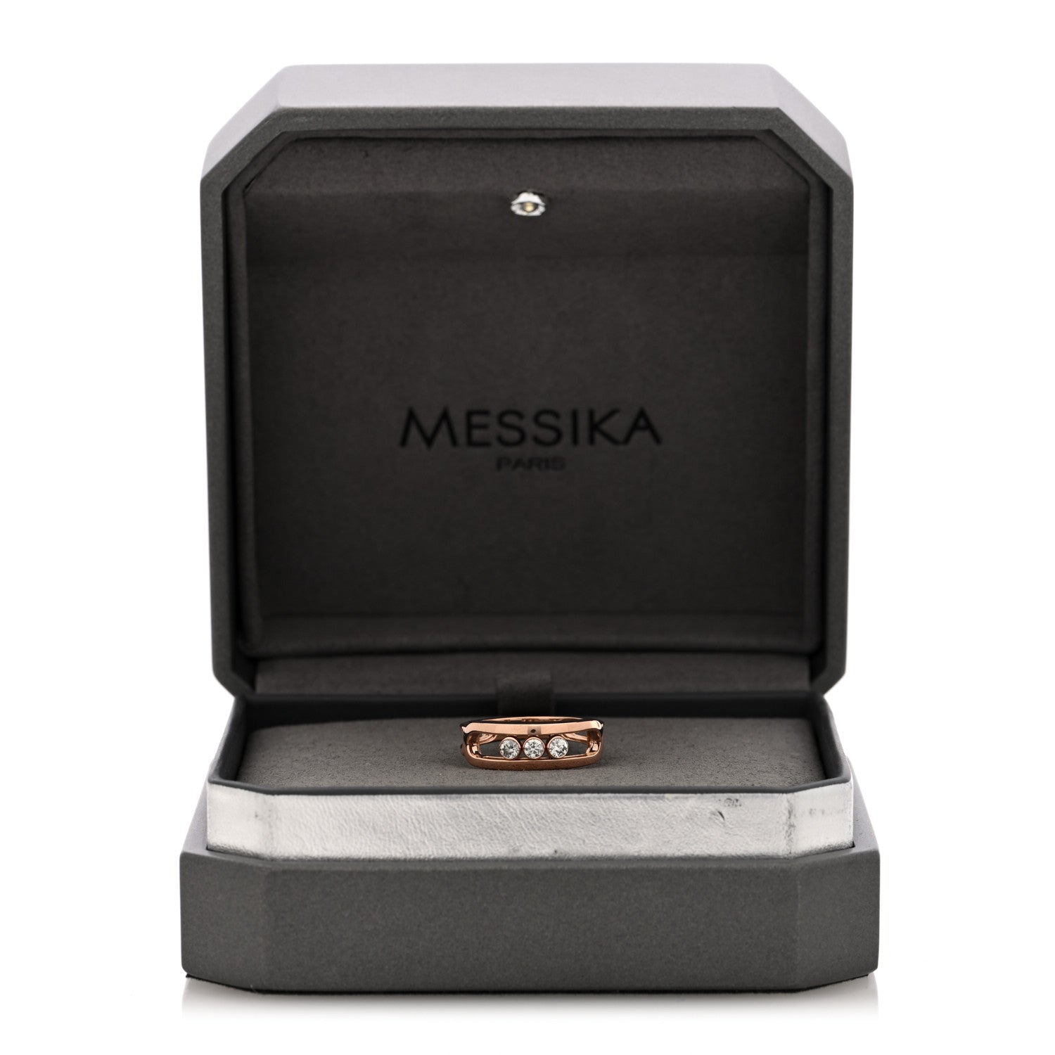 Messika 18K Rose Gold Diamond Move Classique Band Ring 53 6.25 5 of 5