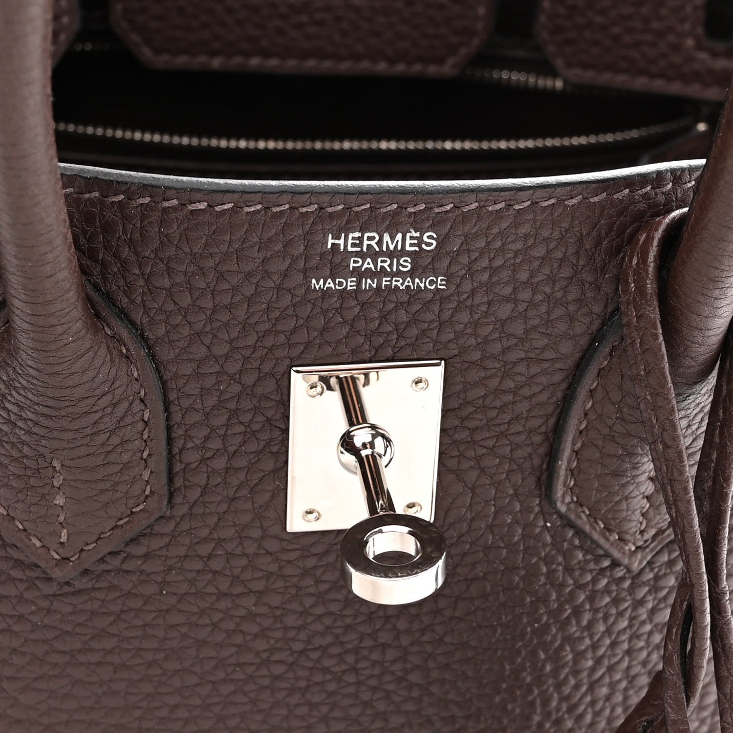 Hermes Togo Birkin 25 Chocolate 5 of 10